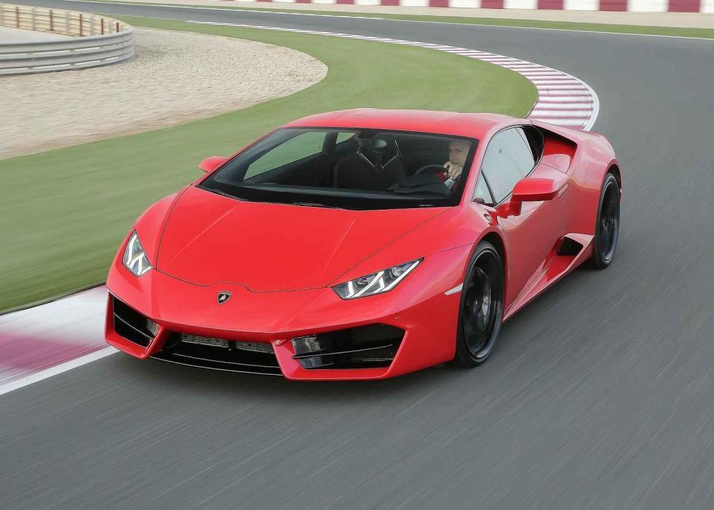 Lamborghini - červená a bílá (po pěti autech)