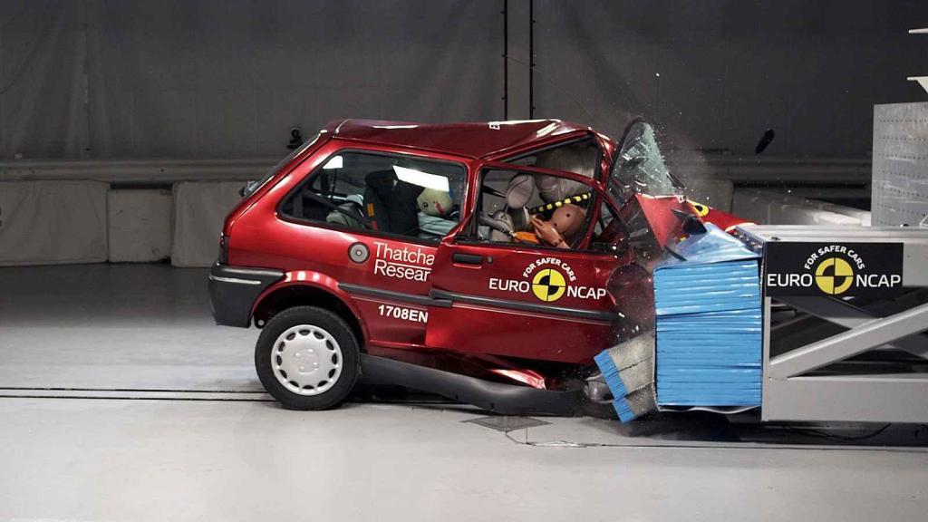 Crash test v laboratoři Euro NCAP