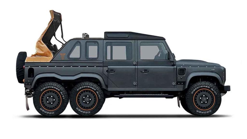 První ilustrace Kahn Design Flying Huntsman 6x6 Soft-Top.