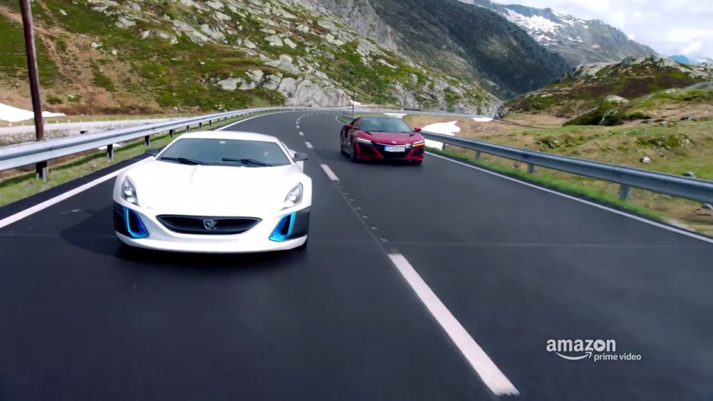 Rimac Concept One v druhé sérii The Grand Tour.