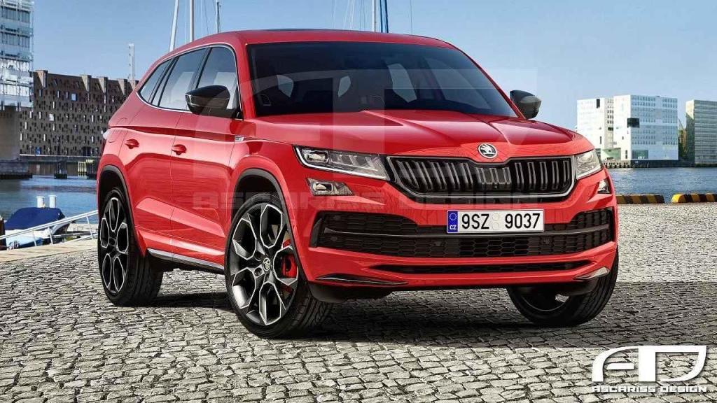 Neoficiální ilustrace Škody Kodiaq Coupé RS.