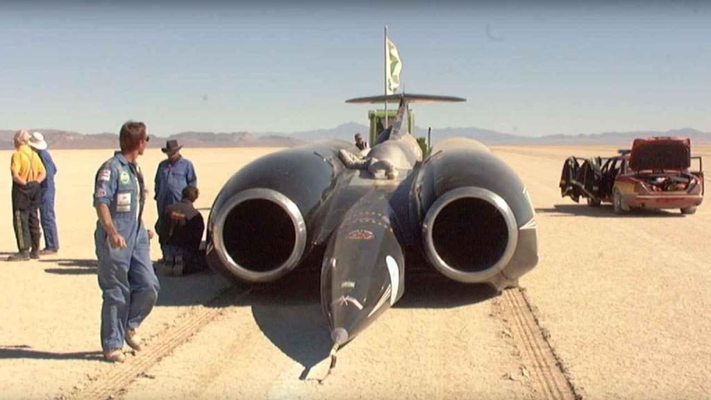 Thrust SSC připravený na startu.