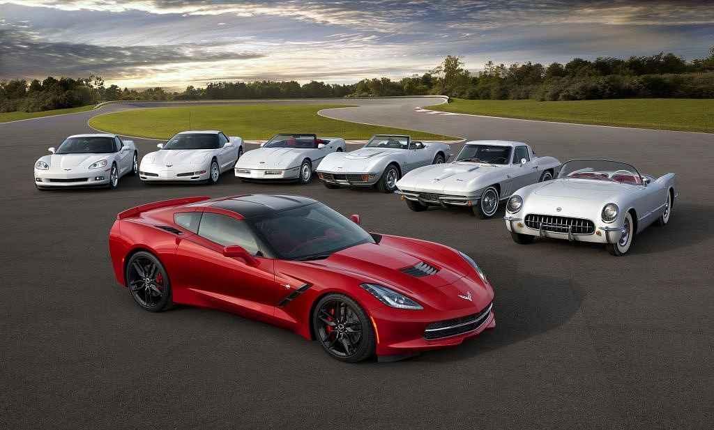 Všechny generace americké legendy jménem Corvette.