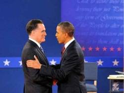 Mitt Romney a Barack Obama