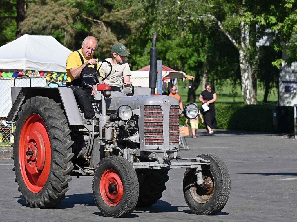 Z akce Pradědečkův traktor v Národním zemědělském muzeu v Čáslavi.