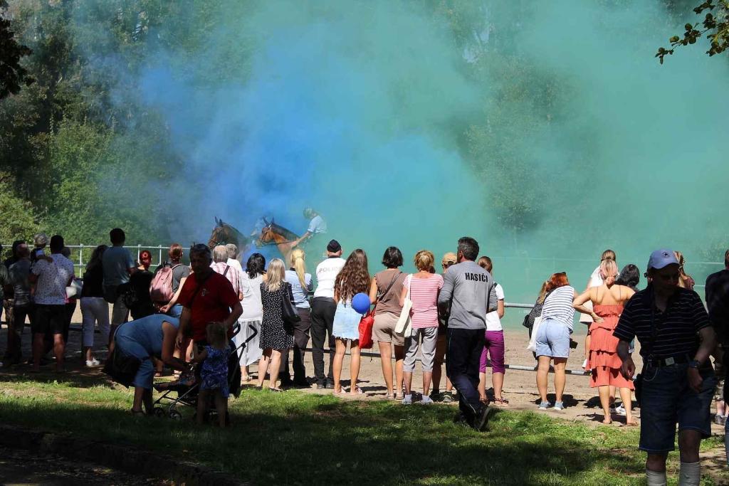 Festival MotorSvět se do areálu Psychiatrické nemocnice v Havlíčkově Brodě vrátil.po dvou letech. Návtěvníci mohli sledovat i policejní koně.