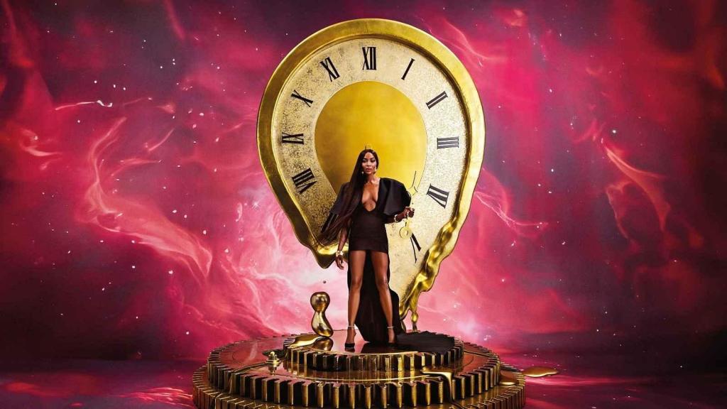 Topmodelka Naomi Campbell jako „Time stopper“