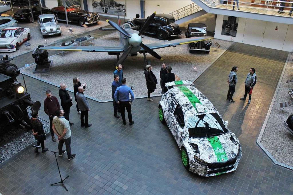 Z předání vozu Škoda Fabia RS Rally2 do sbírky Národního technické muzea v Praze.