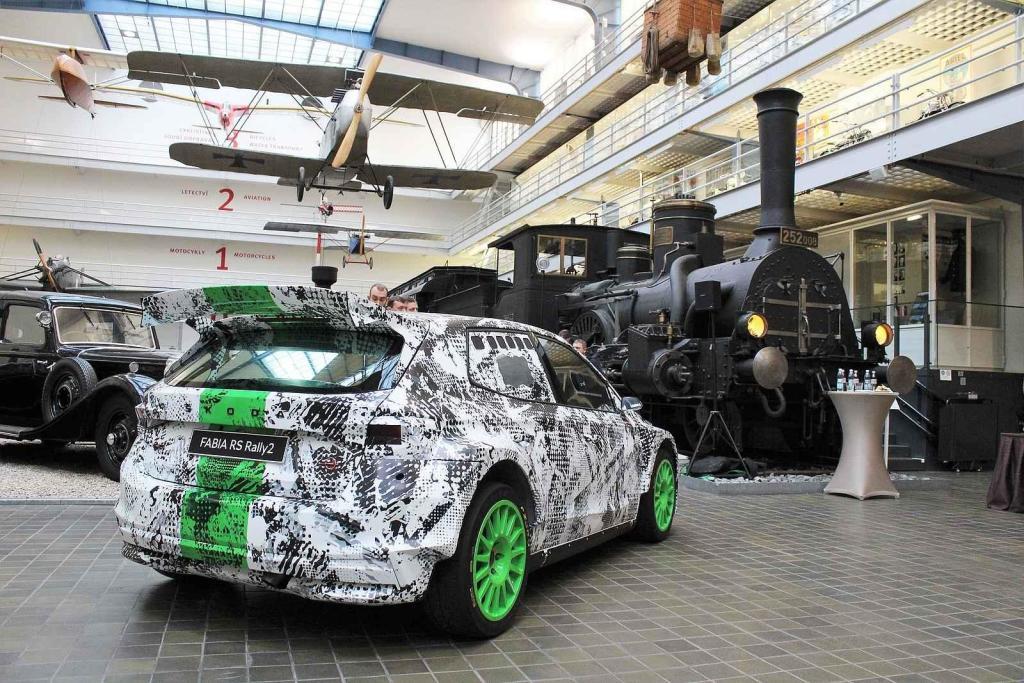 Z předání vozu Škoda Fabia RS Rally2 do sbírky Národního technické muzea v Praze.