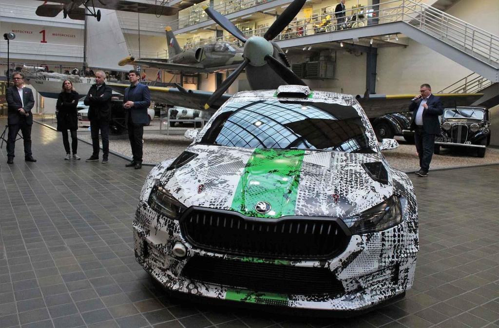 Z předání vozu Škoda Fabia RS Rally2 do sbírky Národního technické muzea v Praze.