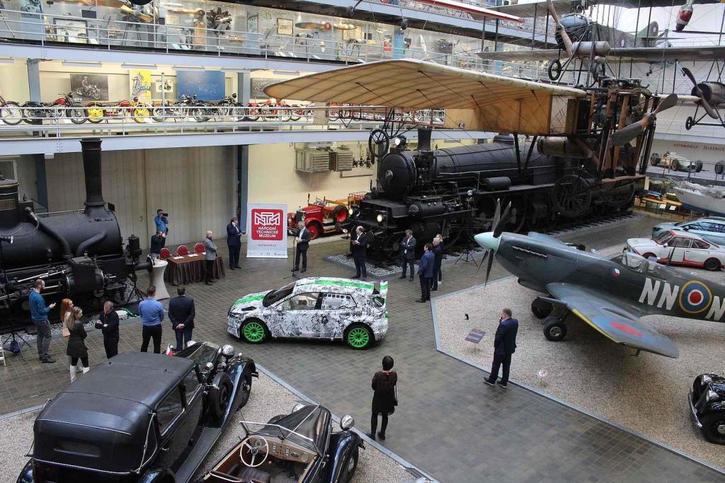 Z předání vozu Škoda Fabia RS Rally2 do sbírky Národního technické muzea v Praze.