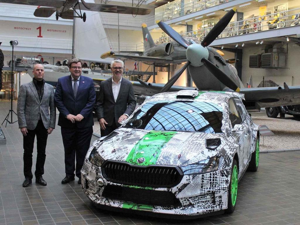 Z předání vozu Škoda Fabia RS Rally2 do sbírky Národního technické muzea v Praze.