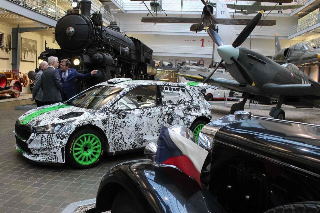 Z předání vozu Škoda Fabia RS Rally2 do sbírky Národního technické muzea v Praze.