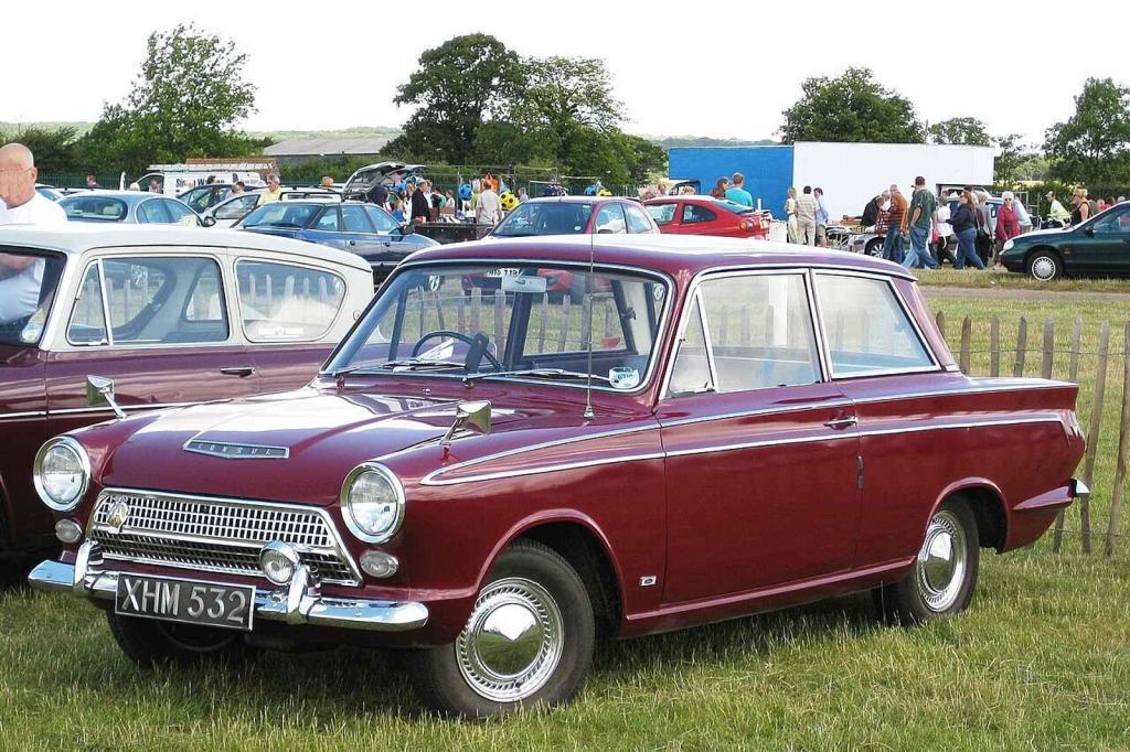 Ford Cortina Mk I z roku 1963 na jedno ze srazů historických vozidel. Foto: Wikimedia Commons, Charles01, CC BY-SA 3.0