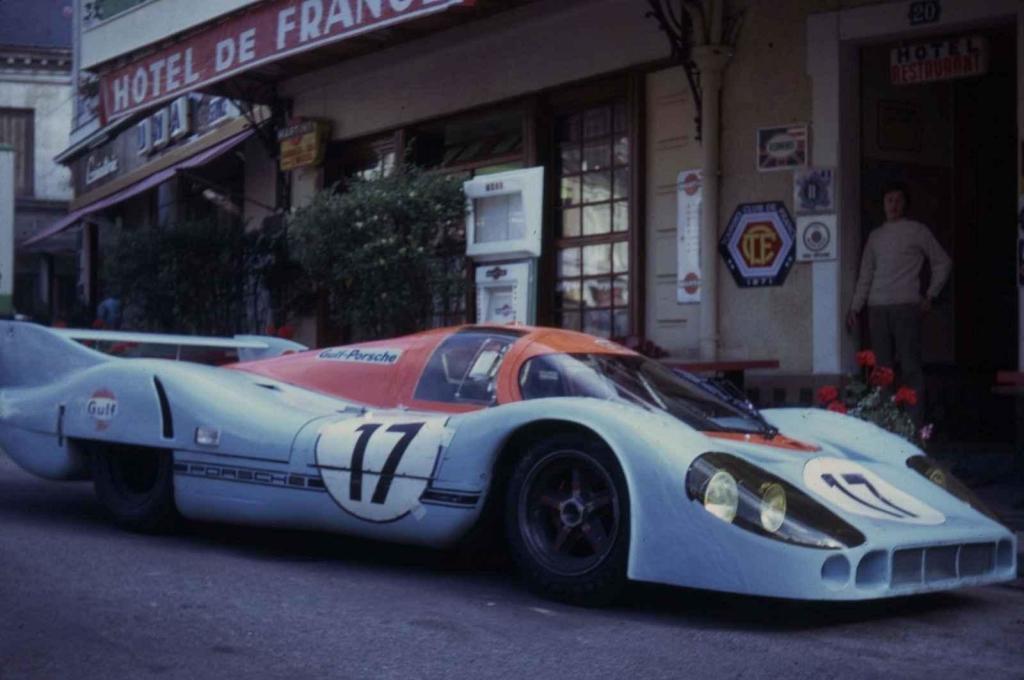 Vůz Porsche 917LH posádky Derek Bell - Jo Siffert v roce 1971.