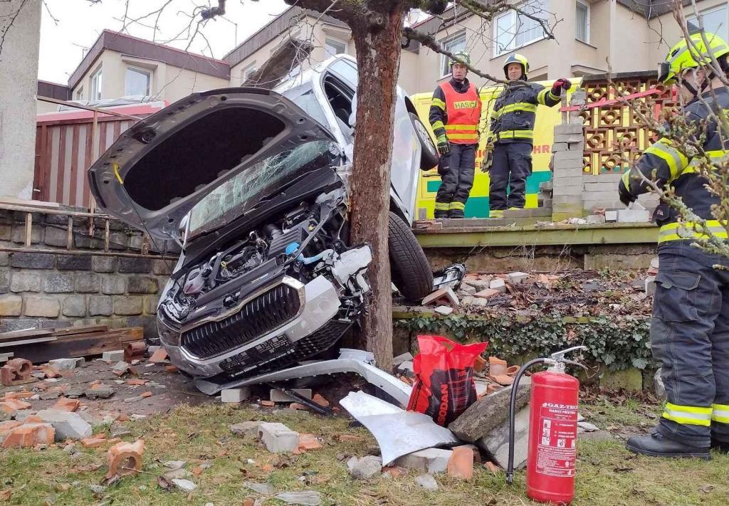 Kuriózní nehoda v Bohaticích.