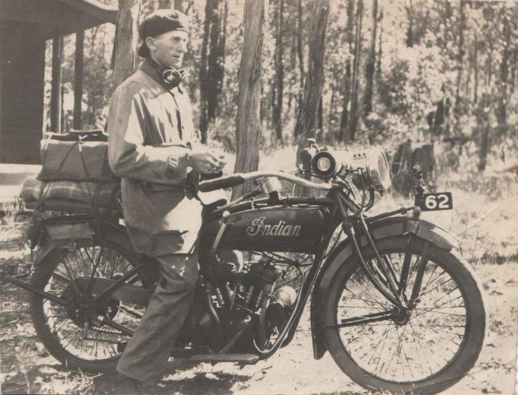 Indian Scout na snímku z roku 1930 v Austrálii.