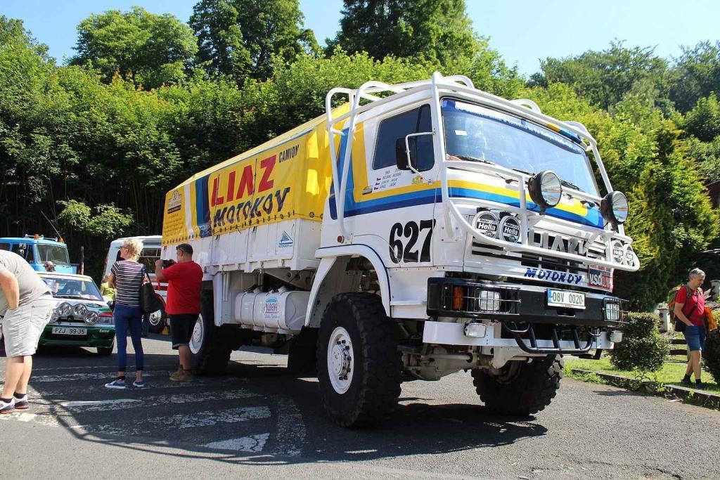 Liaz, který jel v roce 1985 Rallye Paříž - Dakar.