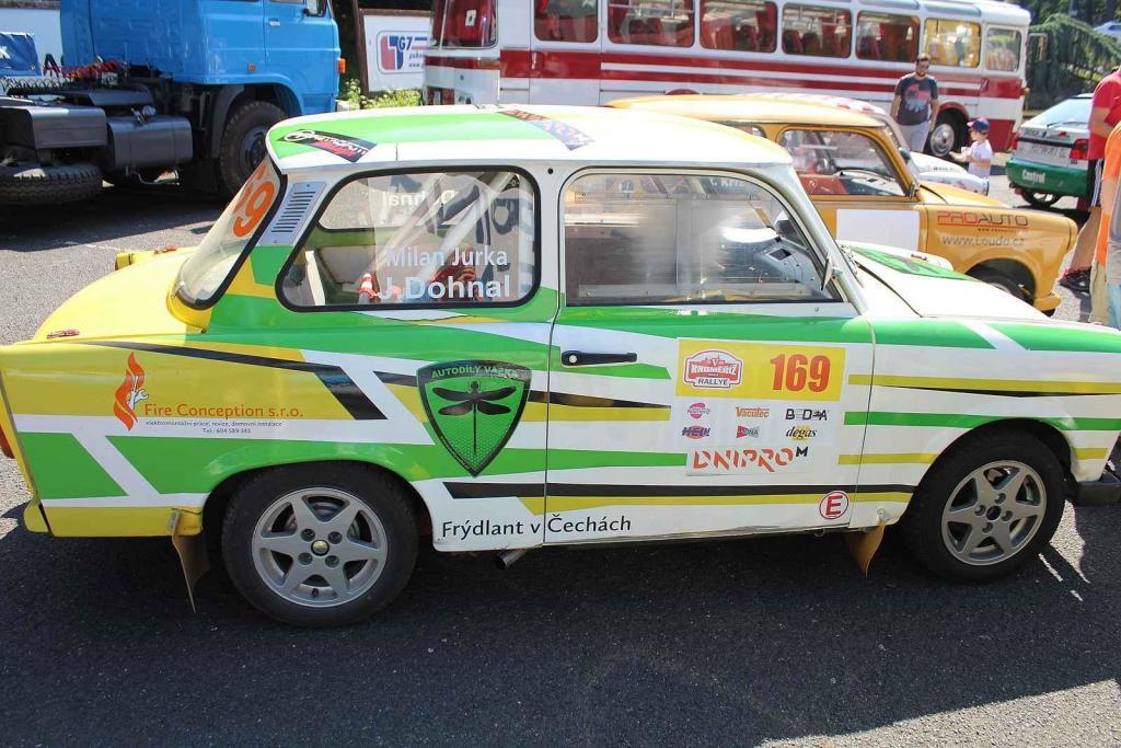 Trabant 601 upravený pro rallye posádky Jurka - Dohnal.