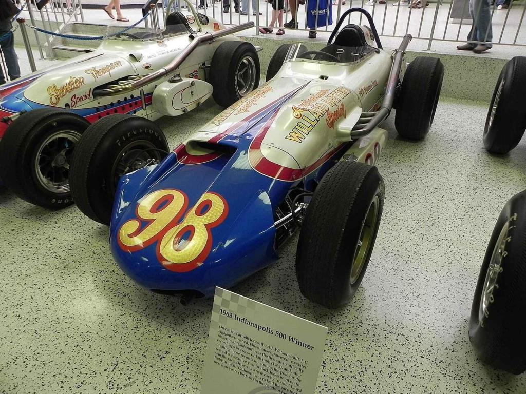 Vůz Parnelli Jonese, se kterým v roce 1963 vyhrál 500 mil Indianapolis.