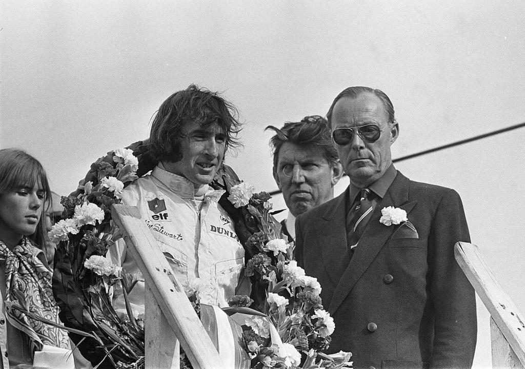 Stewart jako vítěz Velké ceny Holandska v roce 1969.
