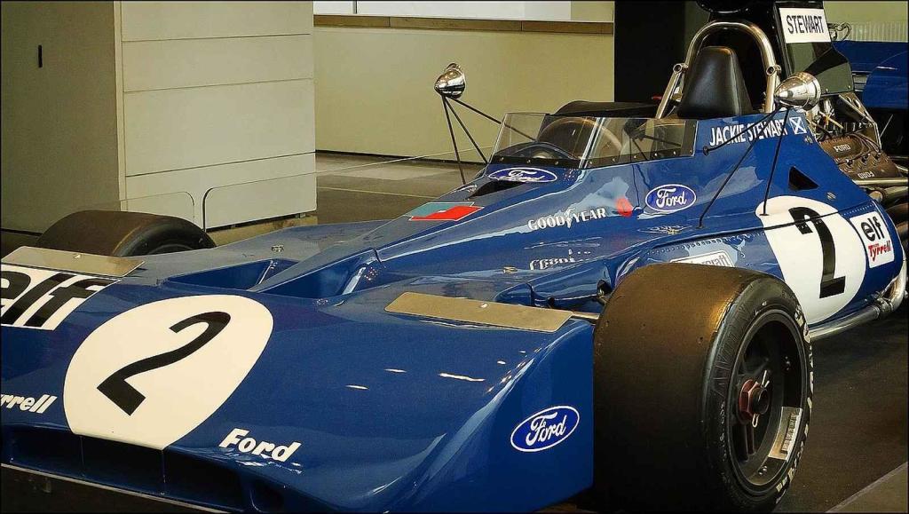 Vůz Tyrrell Jackieho Stewarta z roku 1971.