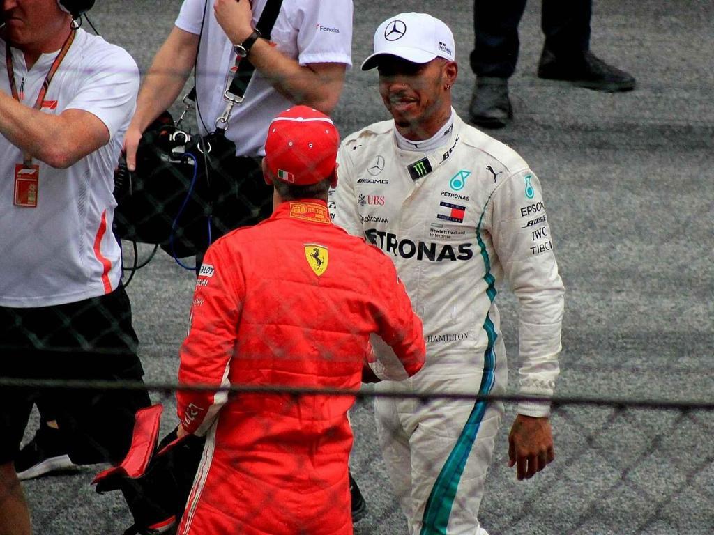 Lewis Hamilton v paddocku GP Rakouska 2018.