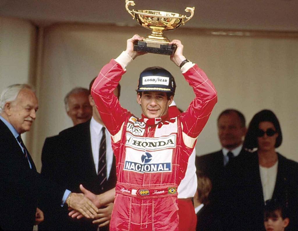 Ayrton Senna vítěz GP Monaka 1992.