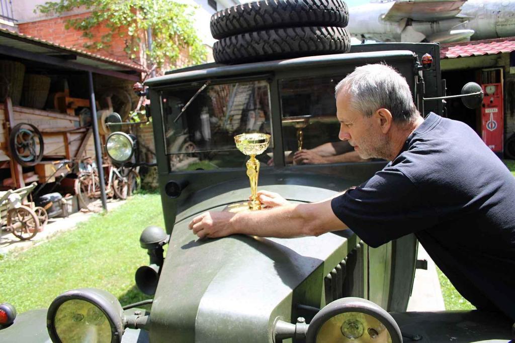 Vojenská Tatra 72 Jana Drozda vyhrála na slavkovském Veteranfestu první místo ve své kategorii.