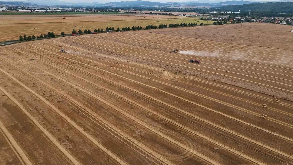 Nový kombajn CR11 firmy New Holland dokáže sklidit až sto tun obilí za hodinu