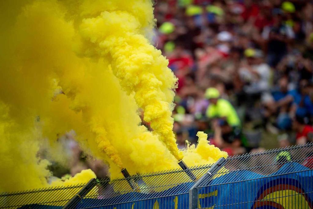 Finálový závod MotoGP Velká cena České republiky, závod mistrovství světa silničních motocyklů v Brně 4. srpna 2019.