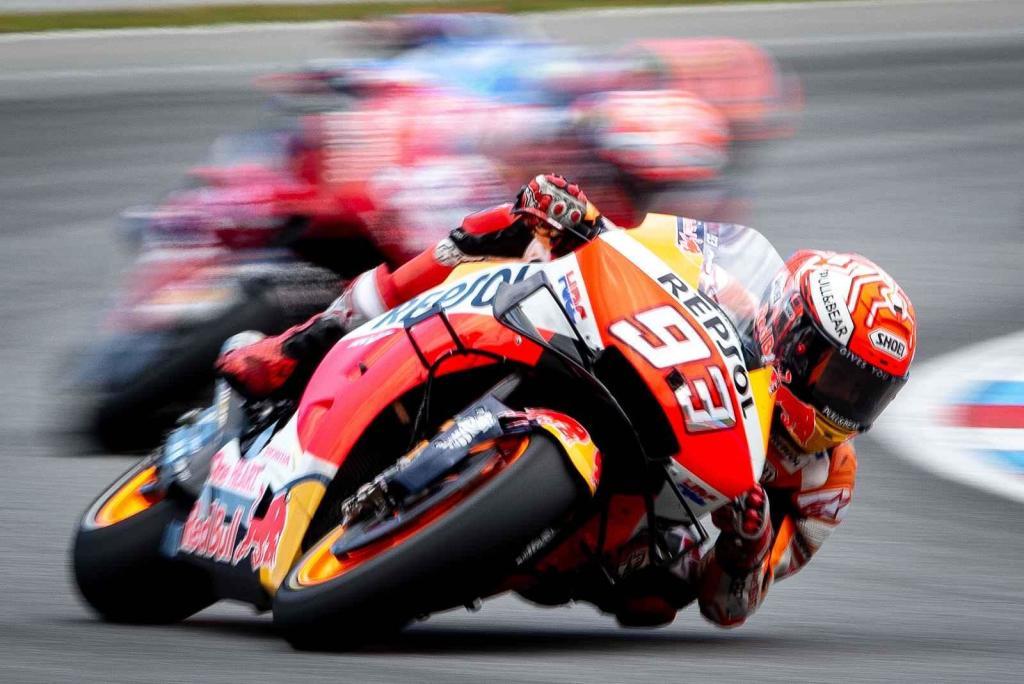 Finálový závod MotoGP Velká cena České republiky, závod mistrovství světa silničních motocyklů v Brně 4. srpna 2019. Na snímku Marc Marquez (SPA).