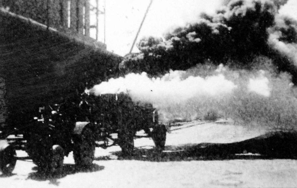 Traktor Lanz Bulldog v akci 23. srpna 1944.