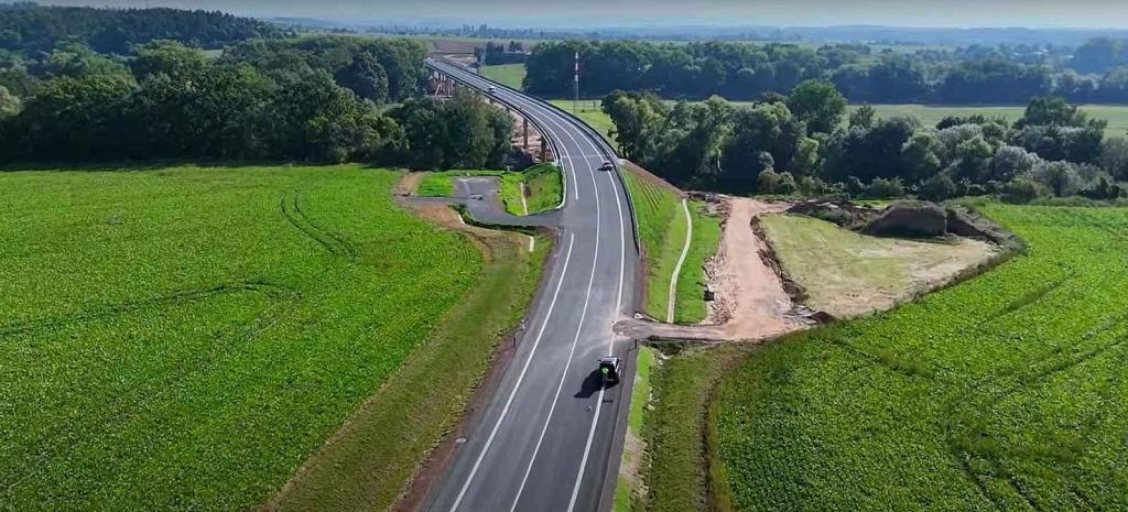 Obchvat Jaroměře z ptačí perspektivy