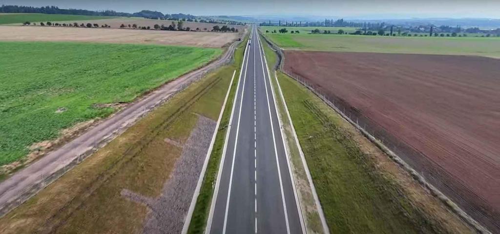 Obchvat Jaroměře z ptačí perspektivy