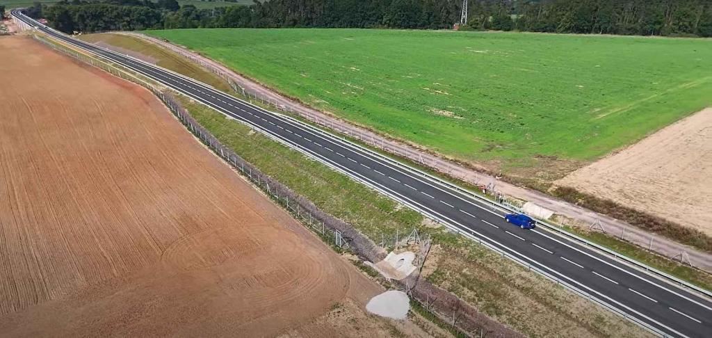Obchvat Jaroměře z ptačí perspektivy