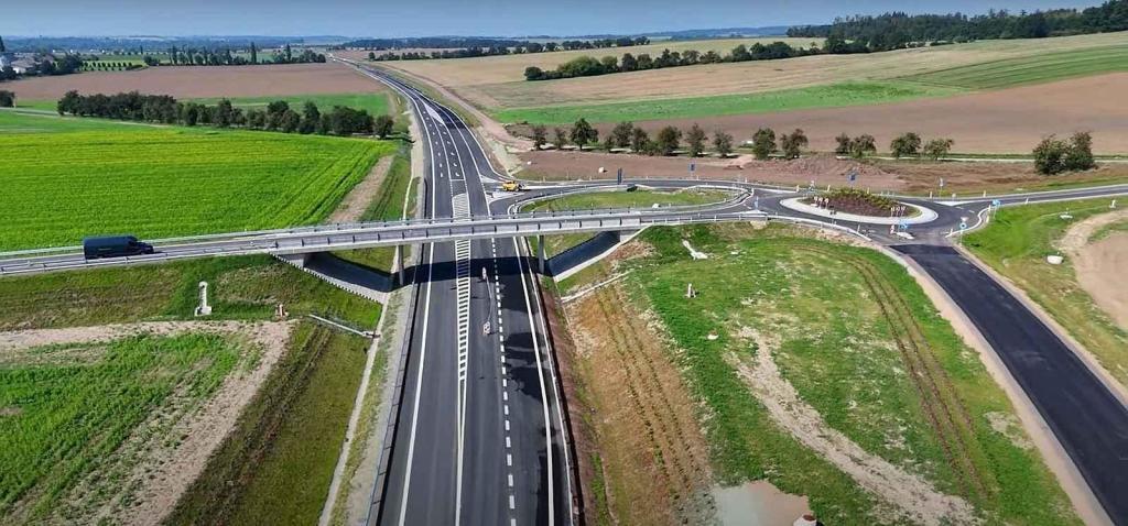Obchvat Jaroměře z ptačí perspektivy