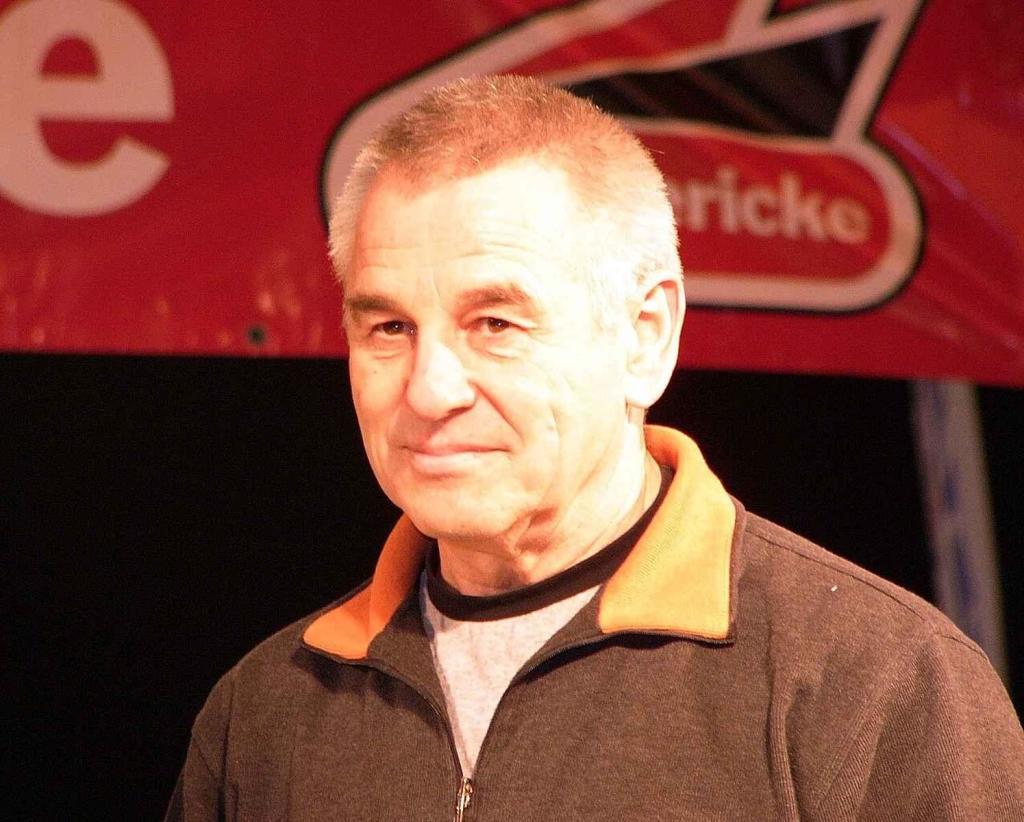 Anton "Toni" Mang v roce 2008 při motocyklovém setkání v Chemnitz.