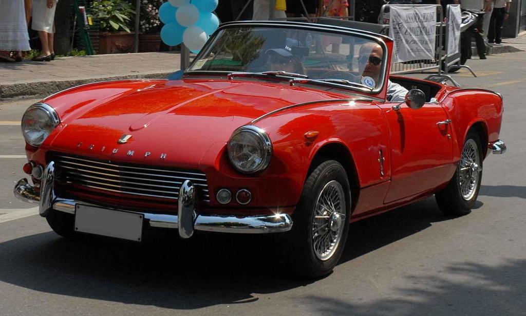 Vůz Triumph Spitfire.