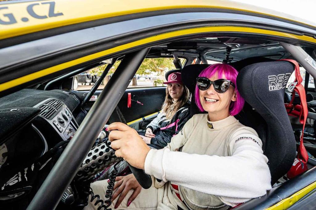Posádka Lenka Hlavatá-Šárka Rejfková při Rallysprint Vyškov