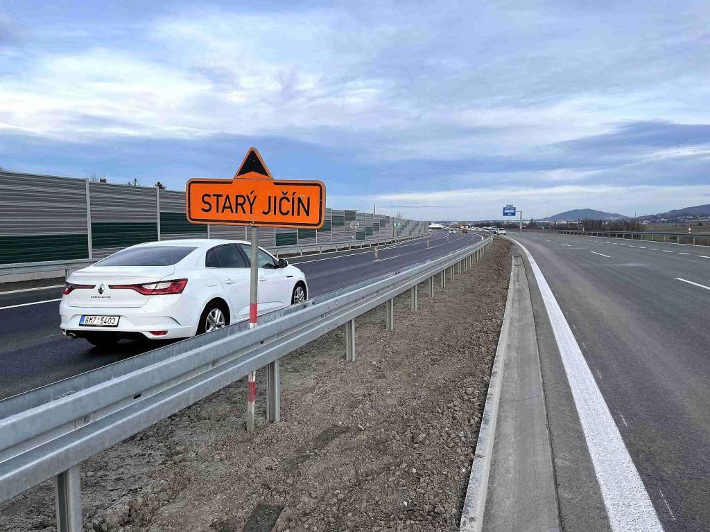 Zprovoznění nového úseku D48 u Nového Jičína, 19. 12. 2024.