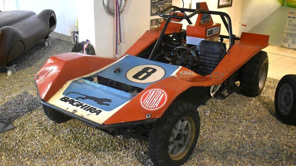 Tato bugina Václava Krále je součástí expozice muzea Tatra v Kopřivnici.