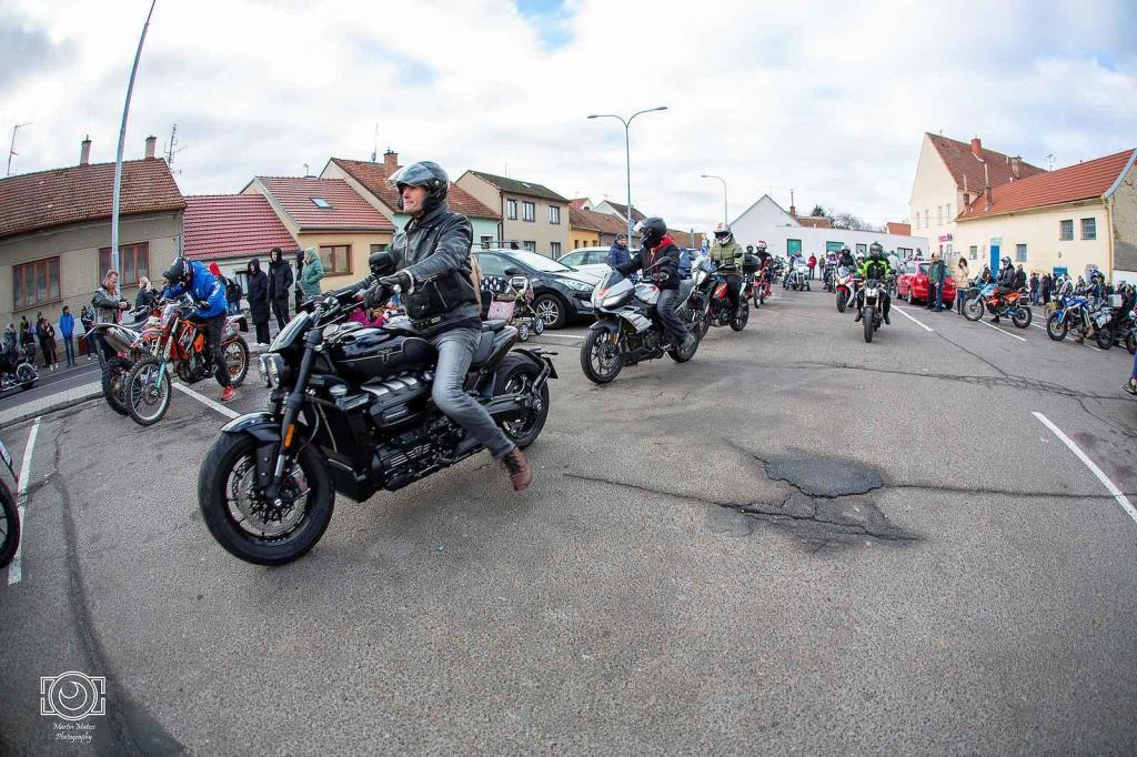 Vánočka 2024. Podívejte se, jak vypadal tradiční sraz motorkářů ve Slavkově.