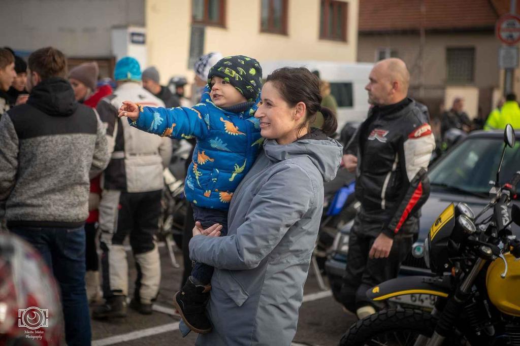 Vánočka 2024. Podívejte se, jak vypadal tradiční sraz motorkářů ve Slavkově.