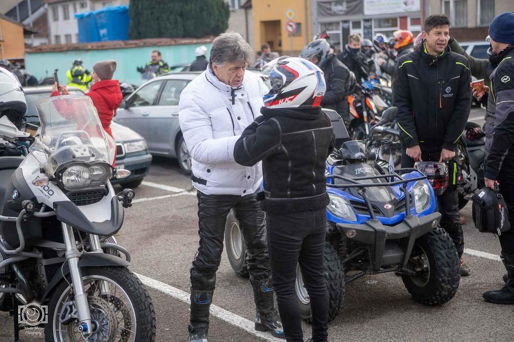 Vánočka 2024. Podívejte se, jak vypadal tradiční sraz motorkářů ve Slavkově.