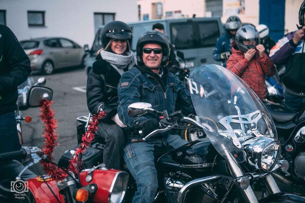Vánočka 2024. Podívejte se, jak vypadal tradiční sraz motorkářů ve Slavkově.