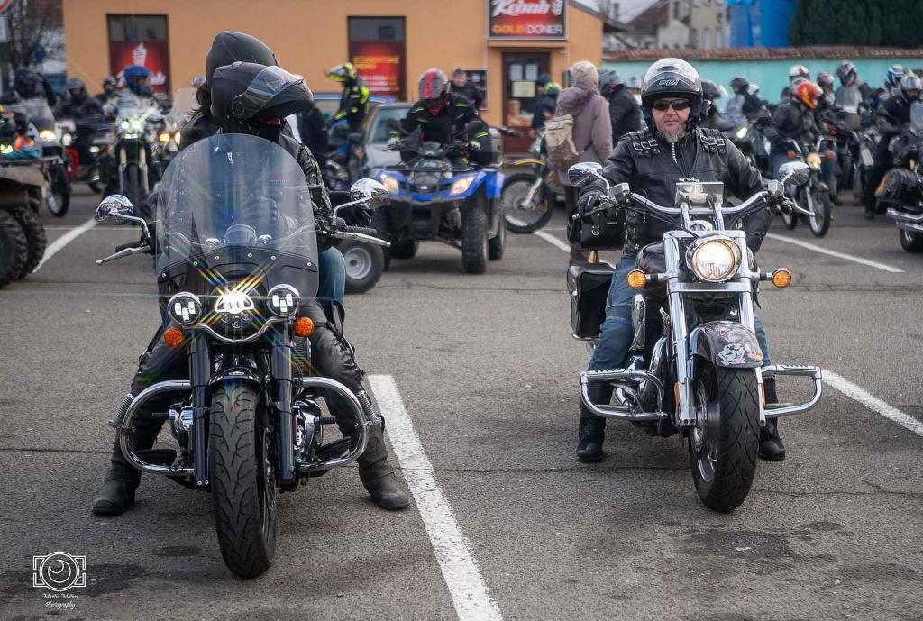 Vánočka 2024. Podívejte se, jak vypadal tradiční sraz motorkářů ve Slavkově.