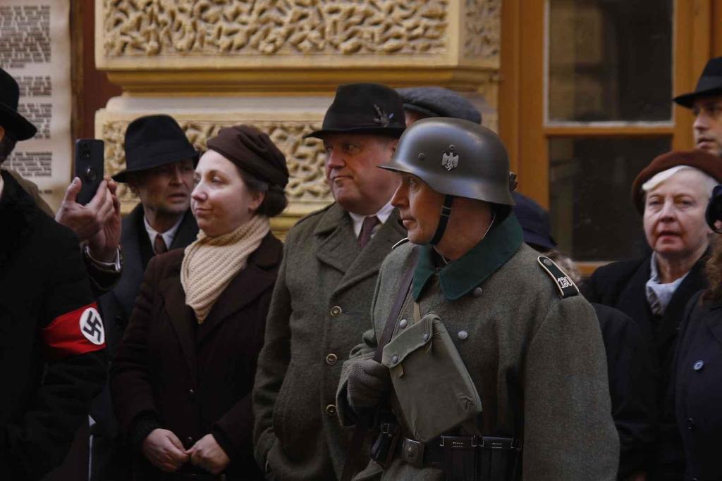 Na ulici třída Kapitána Jaroše v Brně se natáčel film Gerta Schnirch.