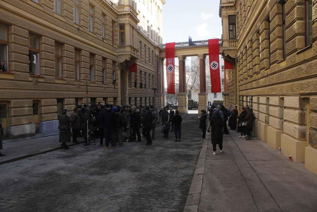 Na ulici třída Kapitána Jaroše v Brně se natáčel film Gerta Schnirch.