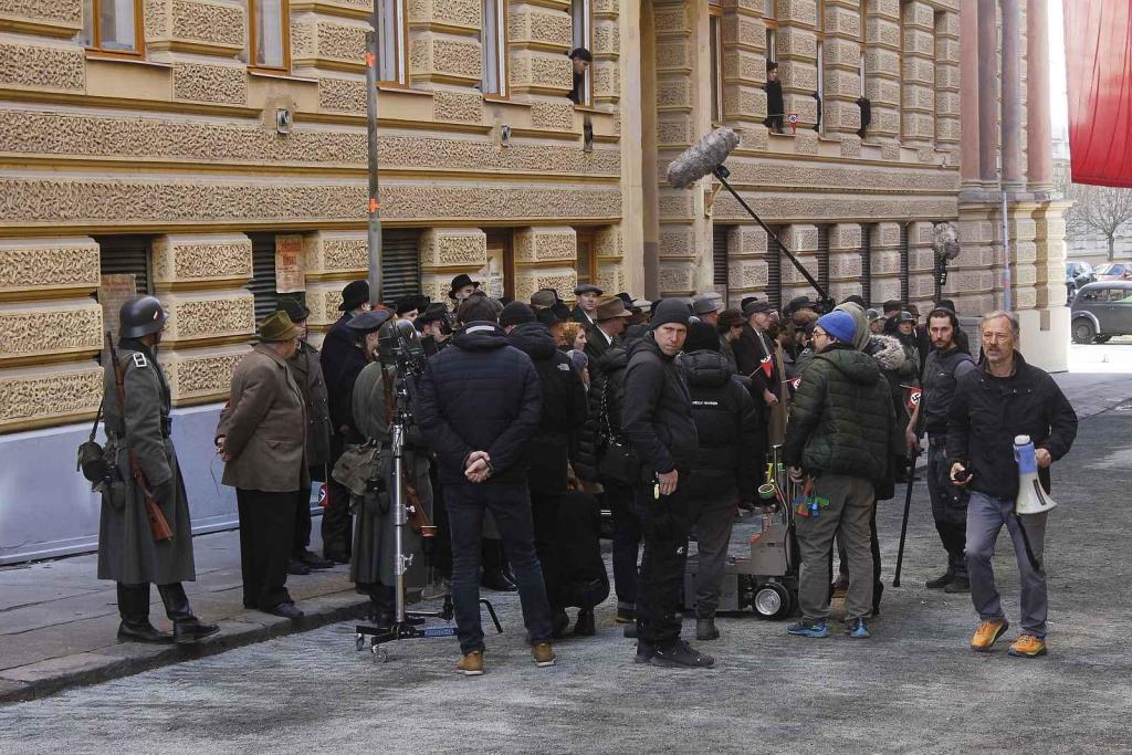 Na ulici třída Kapitána Jaroše v Brně se natáčel film Gerta Schnirch.